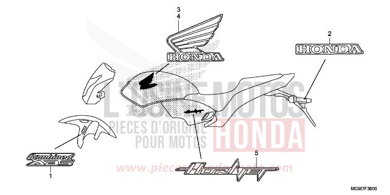 MARKE von Hornet ABS PEARL PACIFIC BLUE (PB386) von 2013